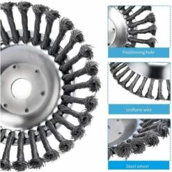 Brosse De Débroussailleuse à Gazon, Irisfr Brosse Débroussailleuse De Mauvaises Herbes, Brosse Rotative Disque De Pinceau à Roue, 150 X 150 X 25mm 11 Brosse De Débroussailleuse à Gazon, Irisfr Brosse Débroussailleuse De Mauvaises Herbes, Brosse Rotative Disque De Pinceau à Roue, 150 X 150 X 25mm -Débroussailleuse Soldes Magasin 42741519 5