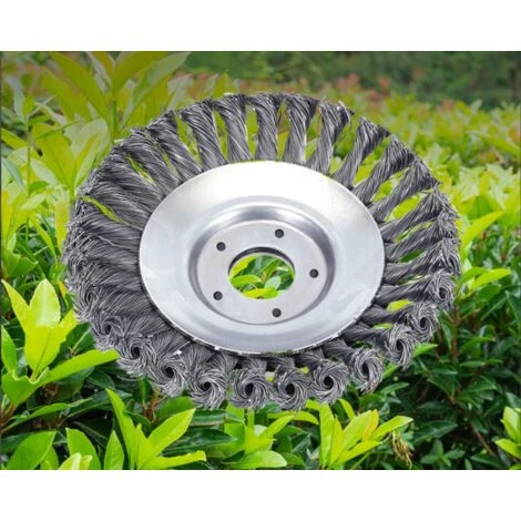 DONTODENT Brosse De Roue De Fil De 8 Pouces, Roue De Désherbage De Dérouillage Torsadée De Type Bol, Tête De Coupe-herbe De Brosse De Roue De Fil D'acier Pour Tondeuse à Gazon 3 DONTODENT Brosse De Roue De Fil De 8 Pouces, Roue De Désherbage De Dérouillage Torsadée De Type Bol, Tête De Coupe-herbe De Brosse De Roue De Fil D'acier Pour Tondeuse à Gazon