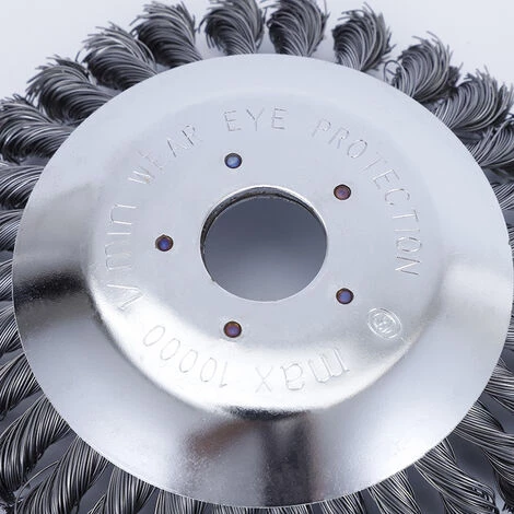 DONTODENT Brosse De Roue De Fil De 8 Pouces, Roue De Désherbage De Dérouillage Torsadée De Type Bol, Tête De Coupe-herbe De Brosse De Roue De Fil D'acier Pour Tondeuse à Gazon 5 DONTODENT Brosse De Roue De Fil De 8 Pouces, Roue De Désherbage De Dérouillage Torsadée De Type Bol, Tête De Coupe-herbe De Brosse De Roue De Fil D'acier Pour Tondeuse à Gazon – Image 3
