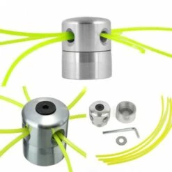 DONTODENT Têtes De Débroussailleuse Têtes De Débroussailleuse En Aluminium Avec 4 Lignes Tête De Débroussailleuse Bobine De Tonte Accessoires De Tondeuse à Gazon Pour Remplacement De Débroussailleuse -Débroussailleuse Soldes Magasin 42849720 3