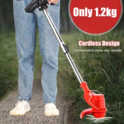 HAPPYSHOPPING Coupe-gazon Electrique 12VE Tondeuse A Gazon Portable Rechargeable A Usage Domestique Tondeuse De Branches D'herbe Portable Sans Fil Pour L'elagage/la Tonte De La Cour De Jardin, Modele : Prise UE Et 1 Batterie Au Lithium - Modele : Prise UE Et 1 Batterie -Débroussailleuse Soldes Magasin 43438914 5