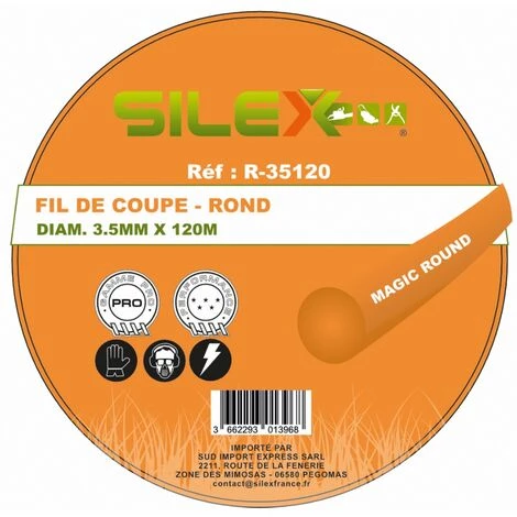 Bobine Fil De Coupe Magic Round 120m X 3,5mm ø Silex® Gamme PRO 3 Bobine Fil De Coupe Magic Round 120m X 3,5mm ø Silex® Gamme PRO