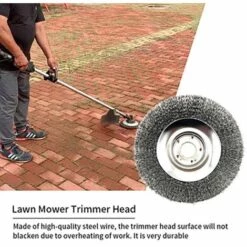 THSINDE Tête De Débroussailleuse Brosse De Fil D'acier De Tête De Coupe-Herbe De 6 Désherbage Pour Tondeuse à Gazon -Débroussailleuse Soldes Magasin 44089707 4
