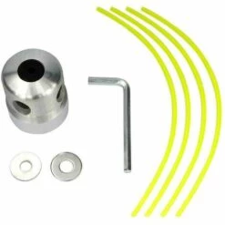 THSINDE Tête De Débroussailleuse，tête De Tondeuse à Colonne En Aluminium Brillant.