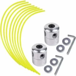 TANABATA Lot De 2 Têtes De Débroussailleuse En Aluminium Pour Débroussailleuse, Tondeuse à Gazon