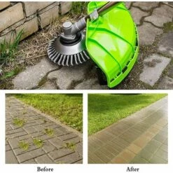 DONTODENT Tête De Coupe De Coupe-Herbe Brosse à Roue En Fil D'Acier Tête De Tondeuse à Gazon En Acier Tête De Rechange Pour Coupe-Bordures -Débroussailleuse Soldes Magasin 46192291 4