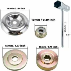 Débroussailleuse Accessoires De Jardin, Accessoires Pour Tondeuses à Gazon Métallique, Convient Aux Pièces Générales De Tondeuse Stihl Fs120 Fs130 Fs200R Fs250 Fs55 Fontainebleau 9Pcs -Débroussailleuse Soldes Magasin 46378348 3