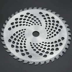 Lame De Scie à Bois Circulaire 60 Dents Avec Pointe De Carbure Disques De Roue Jardin Herbe Brosse Strimmer Trimmer Weed Coupe Outil De Puissance 255mm Fontainebleau Argent -Débroussailleuse Soldes Magasin 46378613 3