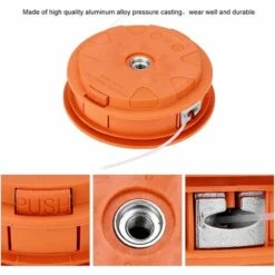 DEVENIRRICHE Tête De Coupe, Tête De Coupe En Herbe Universelle En Aluminium Tête De Débroussailleuse Tête Accessoires De Tondeuse à Gazon Tête De Coupe En Aluminium 10 DEVENIRRICHE Tête De Coupe, Tête De Coupe En Herbe Universelle En Aluminium Tête De Débroussailleuse Tête Accessoires De Tondeuse à Gazon Tête De Coupe En Aluminium -Débroussailleuse Soldes Magasin 46888404 4