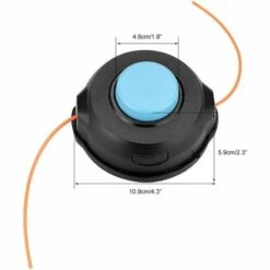 LONGZIMING Tête De Tondeuse à Gazon, Accessoires De Tondeuse à Gazon Pour Débroussailleuse Universelle, Bobine Pré-Enroulée à Arbre Droit à Avance De Robinet(T25) -Débroussailleuse Soldes Magasin 47155516 2