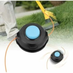 LONGZIMING Tête De Tondeuse à Gazon, Accessoires De Tondeuse à Gazon Pour Débroussailleuse Universelle, Bobine Pré-Enroulée à Arbre Droit à Avance De Robinet(T25) -Débroussailleuse Soldes Magasin 47155516 3