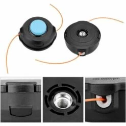 LONGZIMING Tête De Tondeuse à Gazon, Accessoires De Tondeuse à Gazon Pour Débroussailleuse Universelle, Bobine Pré-Enroulée à Arbre Droit à Avance De Robinet(T25) -Débroussailleuse Soldes Magasin 47155516 4