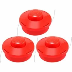 TINOR 3X Tête De Débroussailleuse Universelle Fil Nylon (3X Rouge)