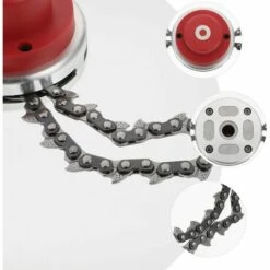 TINOR 1PC Pratique Général Vêtements Résistant Accessoires Chaîne Pour Tondeuses à Gazon, Rouge -Débroussailleuse Soldes Magasin 47185688 4