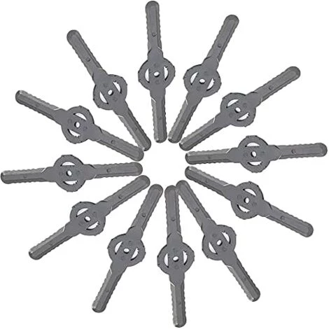 Betterlife Lot De 15 Lames De Coupe En Plastique Pour Débroussailleuse électrique Sans Fil Pour Tondeuse à Gazon 3 Betterlife Lot De 15 Lames De Coupe En Plastique Pour Débroussailleuse électrique Sans Fil Pour Tondeuse à Gazon