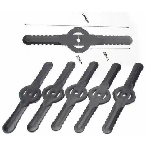 Betterlife Lot De 15 Lames De Coupe En Plastique Pour Débroussailleuse électrique Sans Fil Pour Tondeuse à Gazon 5 Betterlife Lot De 15 Lames De Coupe En Plastique Pour Débroussailleuse électrique Sans Fil Pour Tondeuse à Gazon – Image 3