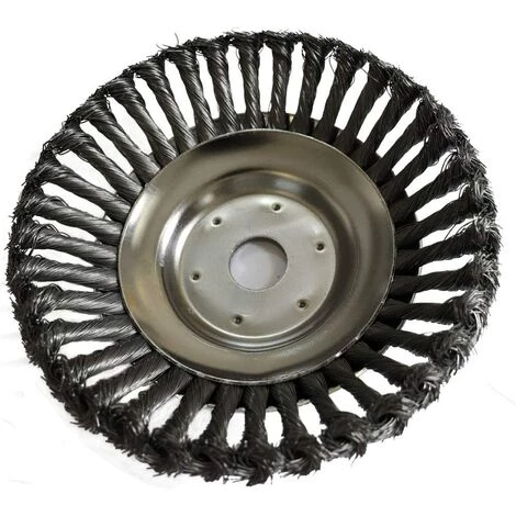 ZHUOXUAN Tête Brosse Désherbage Avec Contre-écrou Pour Débroussailleuse, Plateau Désherbage En Fil D'acier Universel, Tête D'herbe Roue Au Manganèse Brosse Pièces De Rechange, 150 X 25,4 Mm 4 ZHUOXUAN Tête Brosse Désherbage Avec Contre-écrou Pour Débroussailleuse, Plateau Désherbage En Fil D'acier Universel, Tête D'herbe Roue Au Manganèse Brosse Pièces De Rechange, 150 X 25,4 Mm – Image 2