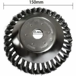 ZHUOXUAN Tête Brosse Désherbage Avec Contre-écrou Pour Débroussailleuse, Plateau Désherbage En Fil D'acier Universel, Tête D'herbe Roue Au Manganèse Brosse Pièces De Rechange, 150 X 25,4 Mm 9 ZHUOXUAN Tête Brosse Désherbage Avec Contre-écrou Pour Débroussailleuse, Plateau Désherbage En Fil D'acier Universel, Tête D'herbe Roue Au Manganèse Brosse Pièces De Rechange, 150 X 25,4 Mm -Débroussailleuse Soldes Magasin 50905764 3