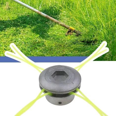 Tête De Débroussailleuse De Rechange Universelle En Aluminium Argenté Pour Débroussailleuse Avec Entretoises En Corde En Nylon Pour Jardin, Pelouse, Patio,Irisfr,1 Pcs 3 Tête De Débroussailleuse De Rechange Universelle En Aluminium Argenté Pour Débroussailleuse Avec Entretoises En Corde En Nylon Pour Jardin, Pelouse, Patio,Irisfr,1 Pcs