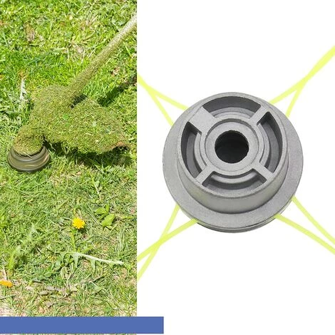 Tête De Débroussailleuse De Rechange Universelle En Aluminium Argenté Pour Débroussailleuse Avec Entretoises En Corde En Nylon Pour Jardin, Pelouse, Patio,Irisfr,1 Pcs 5 Tête De Débroussailleuse De Rechange Universelle En Aluminium Argenté Pour Débroussailleuse Avec Entretoises En Corde En Nylon Pour Jardin, Pelouse, Patio,Irisfr,1 Pcs – Image 3
