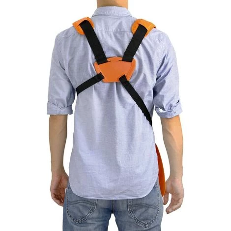 ELLE Tondeuse à Fronde - Tondeuse à Double Sangle Avec Sangle En Nylon Durable Réglable Pour Débroussailleuse Ou Jardinage, Orange 5 ELLE Tondeuse à Fronde - Tondeuse à Double Sangle Avec Sangle En Nylon Durable Réglable Pour Débroussailleuse Ou Jardinage, Orange – Image 3
