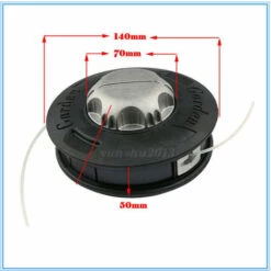 ELLE Tête En Aluminium Sans Tondeuse à Gazon Tête D'herbe Corde D'herbe Tête D'herbe Universelle Résistant à L'usure Corde En Nylon Fil De Scie, Rouge -Débroussailleuse Soldes Magasin 51245842 3