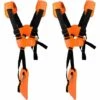 TINOR Lot De 2 Sangles D'épaule Réglables Pour Tondeuse à Gazon Avec Ceinture En Nylon Durable Pour Jardinage Ou Débroussailleuse Pour Débroussailleuse KM, STIHL FS (Orange) -Débroussailleuse Soldes Magasin 51246431 1