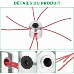 ZHUOXUAN 2021 8" Size: 200 X 200 X 25mm 6" Size: 150 X 150 X 25mm Tête De Coupe Conique En Fil Métallique Pour Tondeuse à Gazon Brosse De Qualité Supérieure Pour Débroussailleuse (1A-1C) -Débroussailleuse Soldes Magasin 51447797 3