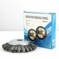 ZHUOXUAN Tête De Coupe De Coupe-Herbe, Brosse à Roue En Fil D'Acier Tête De Tondeuse à Gazon En Acier Tête De Rechange Pour Coupe-Bordures