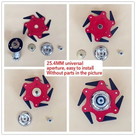 ZHUOXUAN Tête Faucheuse Fil Herbe Jardin Lame Droite De Débroussailleuse Pour Le Riz Paddy Jardin Cour Orchard 150MM 4 ZHUOXUAN Tête Faucheuse Fil Herbe Jardin Lame Droite De Débroussailleuse Pour Le Riz Paddy Jardin Cour Orchard 150MM – Image 2