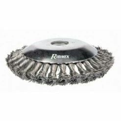RIBIMEX Brosse Désherbage Métal. Alésage 25,4mm, Diamètre 150mm Avec Adaptations Pour Toute Débroussailleuse