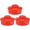 LITZEE Tête De Coupe-Herbe, 3 Pièces En Plastique Universel Pour Tondeuse à Gazon En Plastique, Remplacement La Tête De Tondeuse De Jardin Rouge, Accessoire Coupe Tête Débroussailleuse - 10,5 Cm -Débroussailleuse Soldes Magasin 51557054 1