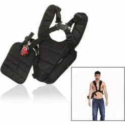 TINOR Harnais à Double Bandoulière Pour Débroussailleuse Tondeuse, Débroussailleuse Tondeuse Husqvarna Echo, Noir -Débroussailleuse Soldes Magasin 51608045 5