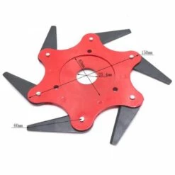 DONTODENT Tête De Débroussailleuse En Métal à 6 Dents - Tête De Tondeuse à Gazon De Jardin 2 Commandes - Rouge, Lame Plate -Débroussailleuse Soldes Magasin 52570730 3