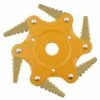 DONTODENT Tête De Débroussailleuse En Métal à 6 Dents - Tête De Tondeuse à Gazon De Jardin 2 Commandes - Vert, Lame Dorée -Débroussailleuse Soldes Magasin 52570732 1