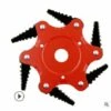 DONTODENT Tête De Débroussailleuse En Métal à 6 Dents - Tête De Tondeuse à Gazon De Jardin 2 Commandes - Lame Rouge, Noire -Débroussailleuse Soldes Magasin 52570742 1