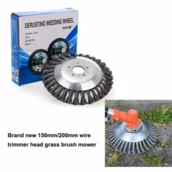DECKON Tête De Coupe-herbe En Fil D'acier, 150+200mm, Tête De Coupe-herbe De Jardin à Bord Rond, Brosse De Désherbage, Tondeuse à Gazon, Outil De Jardin 10 DECKON Tête De Coupe-herbe En Fil D'acier, 150+200mm, Tête De Coupe-herbe De Jardin à Bord Rond, Brosse De Désherbage, Tondeuse à Gazon, Outil De Jardin -Débroussailleuse Soldes Magasin 52693700 4
