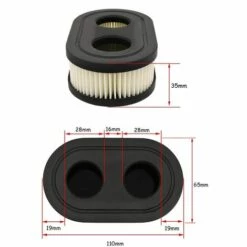ECHOO Filtre à Air Pour Tondeuse à Gazon 2 Pcs Filtre à Air Pour Filtre à Pelouse Pour Moteur De Tondeuse à Gazon Filtre à Air Pour Moteurs Peut Remplacer L'ancien Filtre Tondeuse -Débroussailleuse Soldes Magasin 52975842 2