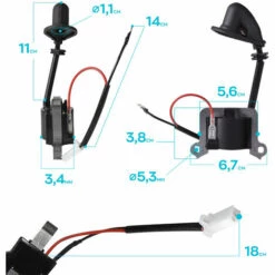 Boudech Bobine électrique Pour Moteurs 2 Temps 62cc/65cc -Débroussailleuse Soldes Magasin 53044473 5