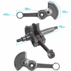 Boudech Vilebrequin Complet Avec Bielle Pour Moteurs 2 Temps. Vilebrequin De Rechange Pour Débroussailleuses, Coupe-herbe Et Coupe-bordures. 9 Boudech Vilebrequin Complet Avec Bielle Pour Moteurs 2 Temps. Vilebrequin De Rechange Pour Débroussailleuses, Coupe-herbe Et Coupe-bordures. -Débroussailleuse Soldes Magasin 53044483 4