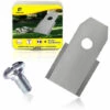 Lames De Rechange En Acier Inoxydable Compatible Tondeuse à Gazon En Acier Inoxydable Accessoires De Machine à Gazon Lame De Tondeuse Universelle Demi-argent Macaron -Débroussailleuse Soldes Magasin 53912343 1