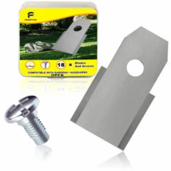 Lames De Rechange En Acier Inoxydable Compatible Tondeuse à Gazon En Acier Inoxydable Accessoires De Machine à Gazon Lame De Tondeuse Universelle Demi-argent Macaron