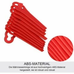 Lames En Plastique De Rechange, Lame Coupe Bordure Tondeuse à Gazon En Plastique Lames Pour Jardin Et Pelouse Coupe Bordures (Rouge)Macaron -Débroussailleuse Soldes Magasin 53912344 3