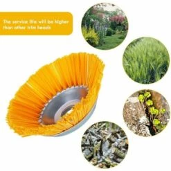 Brosse De Désherbage Ronde Pour Débroussailleuse, Soie De Nylon, Brosse à Mauvaises Herbes, Brosse Conique Pour Débroussailleuse Macaron -Débroussailleuse Soldes Magasin 53912346 3
