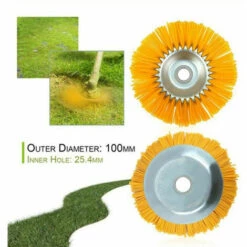 Brosse De Désherbage Ronde Pour Débroussailleuse, Soie De Nylon, Brosse à Mauvaises Herbes, Brosse Conique Pour Débroussailleuse Macaron -Débroussailleuse Soldes Magasin 53912346 4