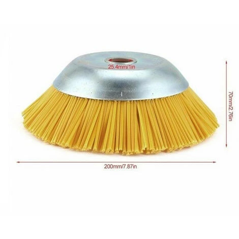 Brosse Anti-mauvaises Herbes En Nylon Pour Débroussailleuse - Outil De Jardin - Tête De Débroussailleuse - Trou Intérieur 25,4 Mm Macaron 4 Brosse Anti-mauvaises Herbes En Nylon Pour Débroussailleuse - Outil De Jardin - Tête De Débroussailleuse - Trou Intérieur 25,4 Mm Macaron – Image 2