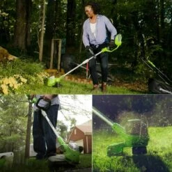 Bobines De Fil De Rechange Pour Débroussailleuse Compatible Ryobi One+ AC14RL3A Remplacement Du Fil De Coupe Et Du Câble De Coupe De La Tête Faucheuse à Bobine Macaron -Débroussailleuse Soldes Magasin 53912353 5