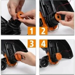 Bobines Fil Pour Débroussailleuses En Nylon Ligne De Bobines De Rechange Avec 2 Capuchons De Coupe Bobine De Fil De Coupe Pour Tondeuse à Gazon Macaron -Débroussailleuse Soldes Magasin 53912358 4