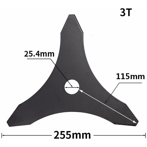 Lame De Débroussailleuse à Trois Dents One-For-All Lame De Tondeuse à Gazon Lame De Scie Triangulaire Macaron 4 Lame De Débroussailleuse à Trois Dents One-For-All Lame De Tondeuse à Gazon Lame De Scie Triangulaire Macaron – Image 2