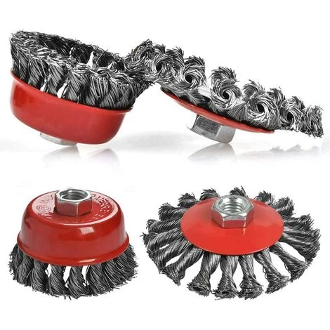 MODOU Tête Brosse Désherbage, Pour Débroussailleuse, Plateau Désherbage En Fil D'acier Universel Aménagement Paysager Coupe Irrigation Machines Accessoires (4 Pouces) 4 MODOU Tête Brosse Désherbage, Pour Débroussailleuse, Plateau Désherbage En Fil D'acier Universel Aménagement Paysager Coupe Irrigation Machines Accessoires (4 Pouces) – Image 2